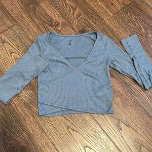 Hollister blue long sleeve top size xs
